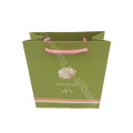 Customized Shape!Newest design top quality green paper bag